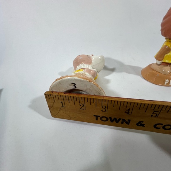 VTG DUNCAN ENTERPRISES 1979 SET OF CERAMIC ANTHROPOMORPHIC SALT/PEPPER SHAKER 6” - Picture 14 of 14